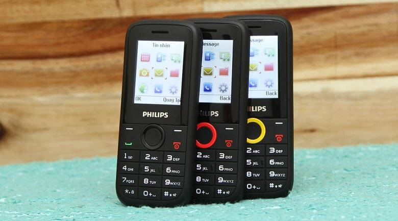 Điện thoại Phillips E130 giá rẻ, pin khỏe