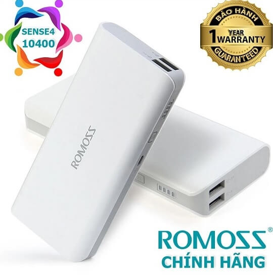 Pin sạc dự phòng Romoss SENSE 4 10.400mah