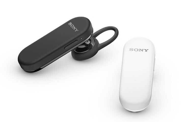 Tai nghe Bluetooth Sony MBH20 có hai màu đen và trắng cơ bản
