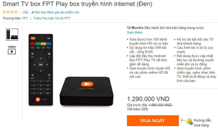 FPT Play Box khuyến mãi cực rẻ