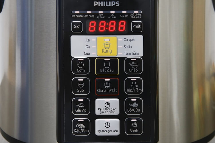 Bảng điều khiển của nồi áp suất Philips