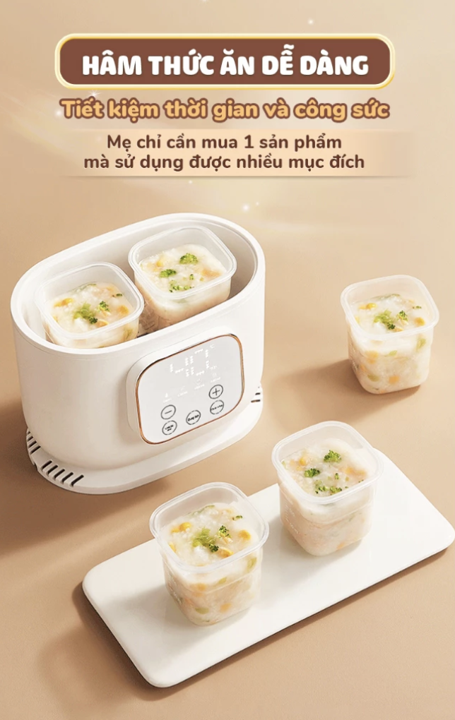 Bạn có thể sử dụng máy hâm sữa để hâm nóng thức ăn dễ dàng